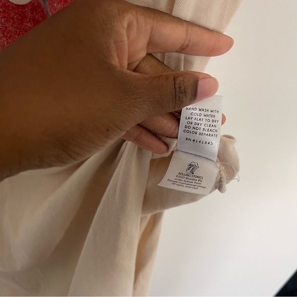 Daydreamer Free People Rolling Stones 89 Rolled Sleeves T-shirt Dress - Picture 7 of 10